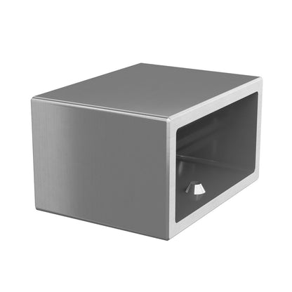 Porankio 40x20 mm tvirtinimas į sieną MOD 4504 vamzdis: 40x20x2 mm; ner. plien. AISI316, šlifuotas pav.