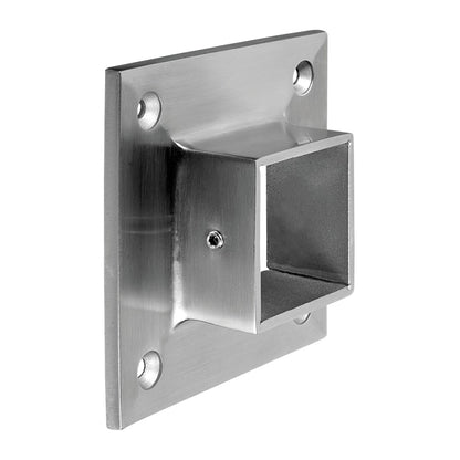 Q-railing Porankio 40x40 laikiklis prie sienos (flange) MOD 4505 ner. plien. AISI316 šlifuotas pav.