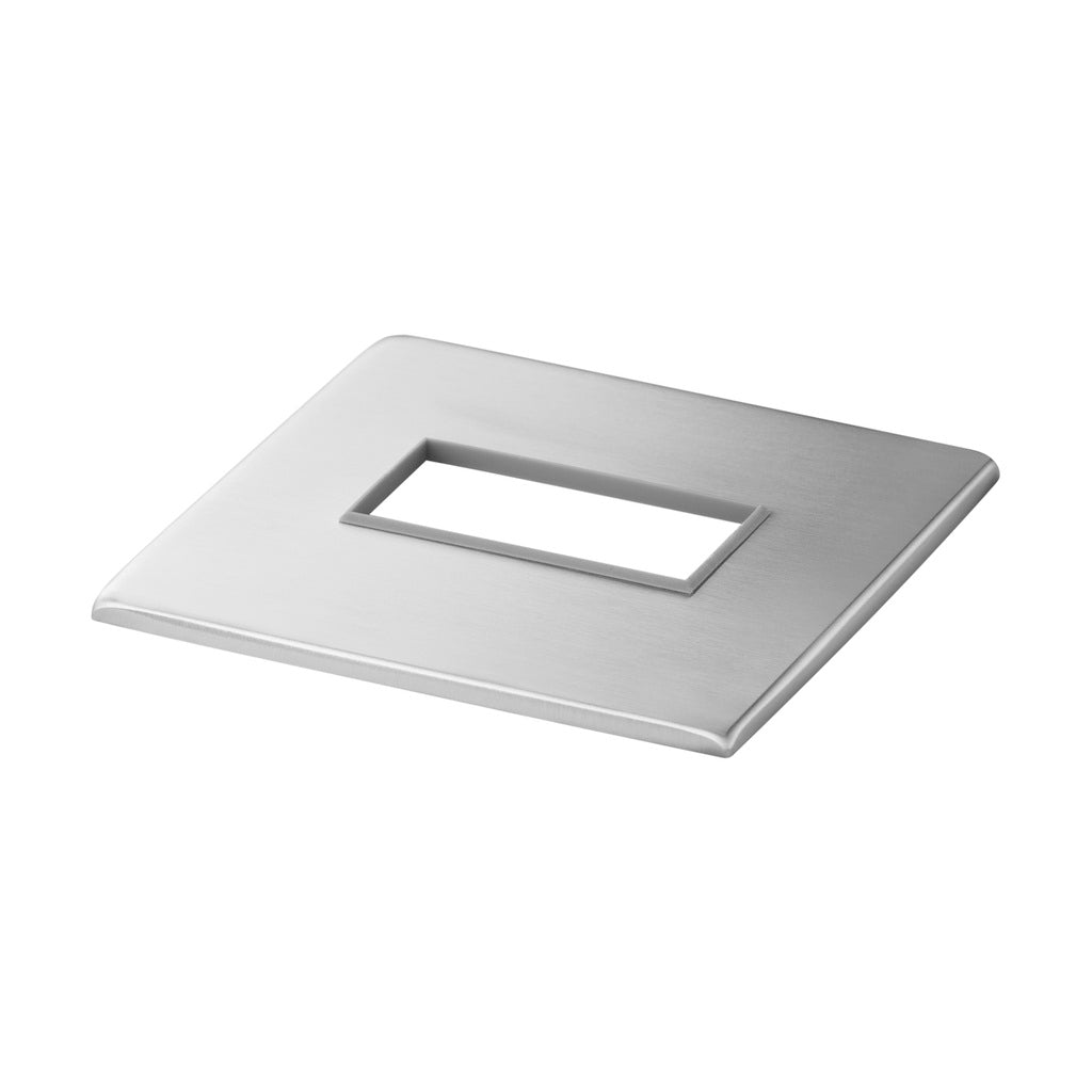Q-railing turėklo stovo dangtelis grindiniam montavimui 60×30 mm MOD 4512