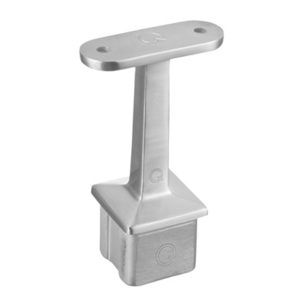 Q-railing turėklo laikiklis 40×40×2 mm MOD 4710 ner. plienas AISI 316, šlifuotas paviršius