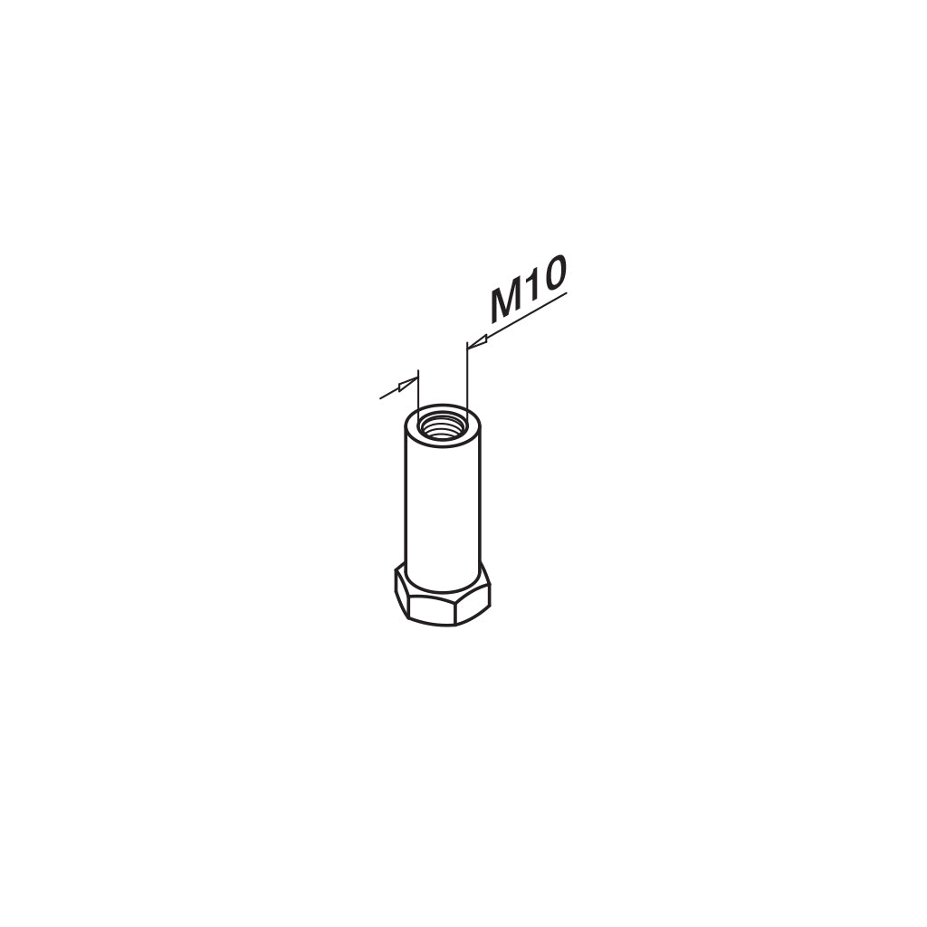 Q-railing vamzdžio adapteris 60×30×2,6 mm MOD 4725