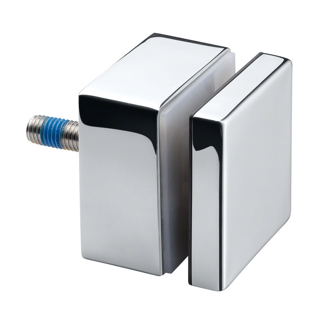 Q-railing EASY GLASS taškinis kvadratinis stiklo laikiklis 50x50 mm M10 MOD 4747 atitraukimas: 30 mm; ner. plien. AISI316, poliruotas blizgus paviršius