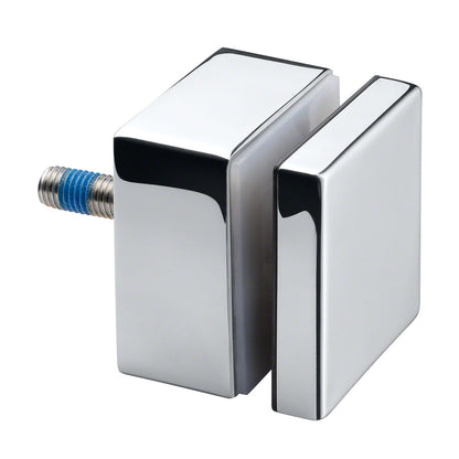 Q-railing EASY GLASS taškinis kvadratinis stiklo laikiklis 50x50 mm M10 MOD 4747 atitraukimas: 30 mm; ner. plien. AISI316, poliruotas blizgus paviršius