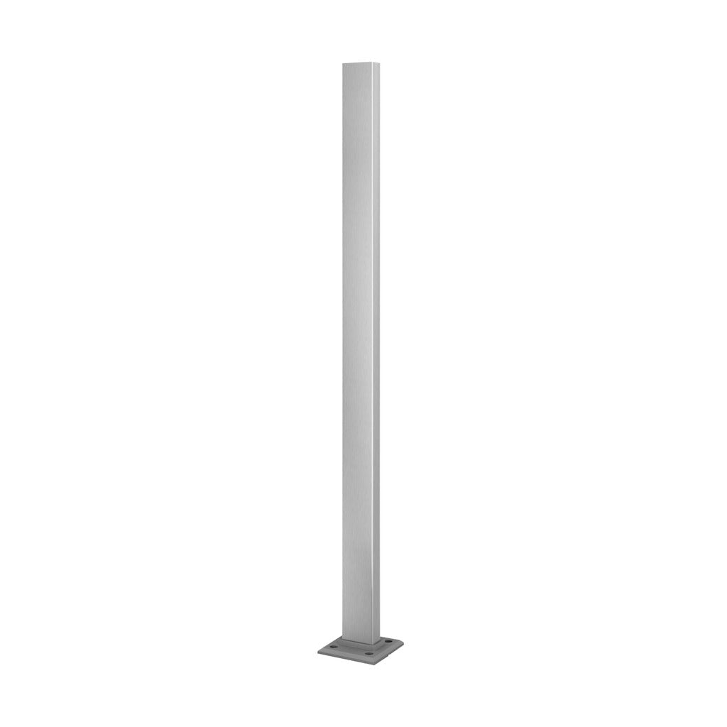 Q-railing turėklo stovas 60×30×2,6 mm H=1000 mm MOD 4901 ner. plienas AISI 316, šlifuotas paviršius