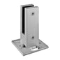 Q-railing EASY GLASS BASE apatinis stiklo laikiklis MOD 6200 ner. plien. AISI316, šlifuotas pav.