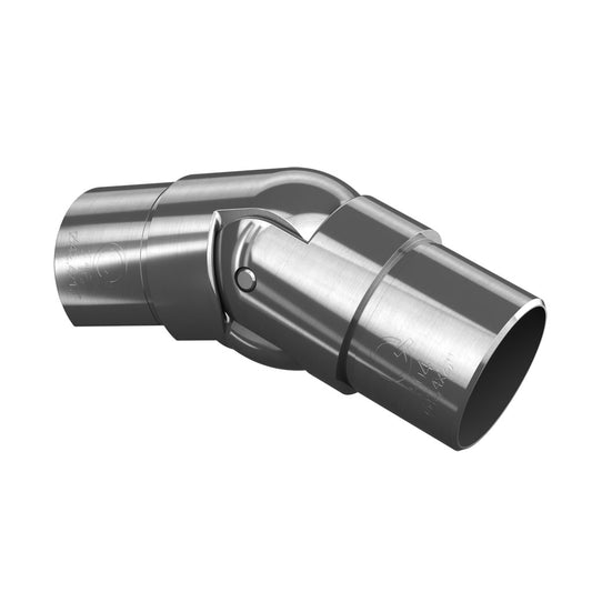 Q-railing reguliuojamas kampas 0–70° MOD 6304 Ø48,3x2,6 mm, ner. plien. AISI316, šlifuotas pav.