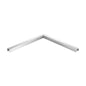 Q-railing porankio ant stiklo kampas MOD 6361 porankio U=24 x 24 mm, ner. plien. AISI316, šlifuotas pav.