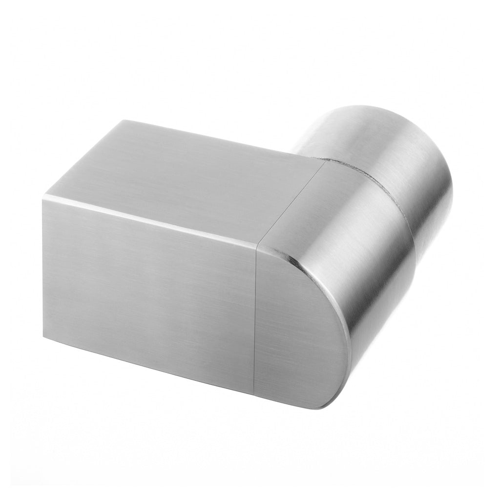 Q-railing Porankio ant stiklo Ø42,4 laikiklis prie sienos (flange) MOD 6507 kairė ner. plienas vamzdžiui Ø42,4x2 mm, ner. plienas AISI 316, šlifuotas pav.