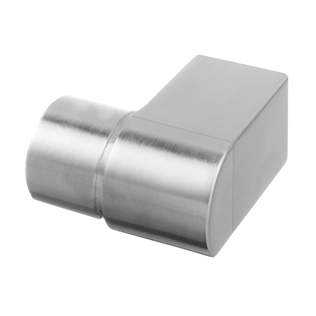 Q-railing Porankio ant stiklo Ø42,4 laikiklis prie sienos (flange) MOD 6507 dešinė ner. plienas vamzdžiui Ø42,4x2 mm, ner. plienas AISI 316, šlifuotas pav.