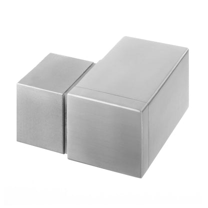 Q-railing Porankio ant stiklo 40x40 laikiklis prie sienos (flange) MOD 6508 dešinė ner. plienas