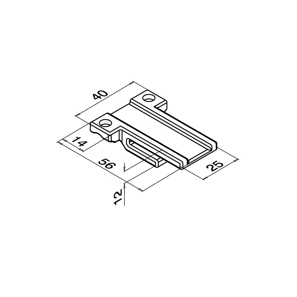 Q-railing EASY GLASS AIR porankio tvirtinimo prie sienos laikiklis MOD 6511
