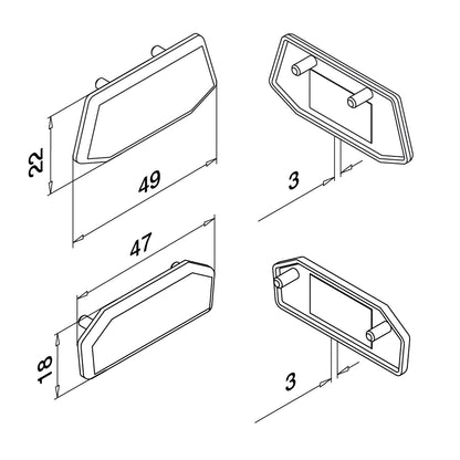 Q-railing EASY GLASS AIR viršutinio stiklo laikiklio aklė MOD 6512