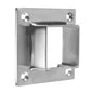 Q-railing Porankio ant stiklo 40x40 laikiklis prie sienos (flange) MOD 6545 ner. plien. AISI316 šlifuotas pav.