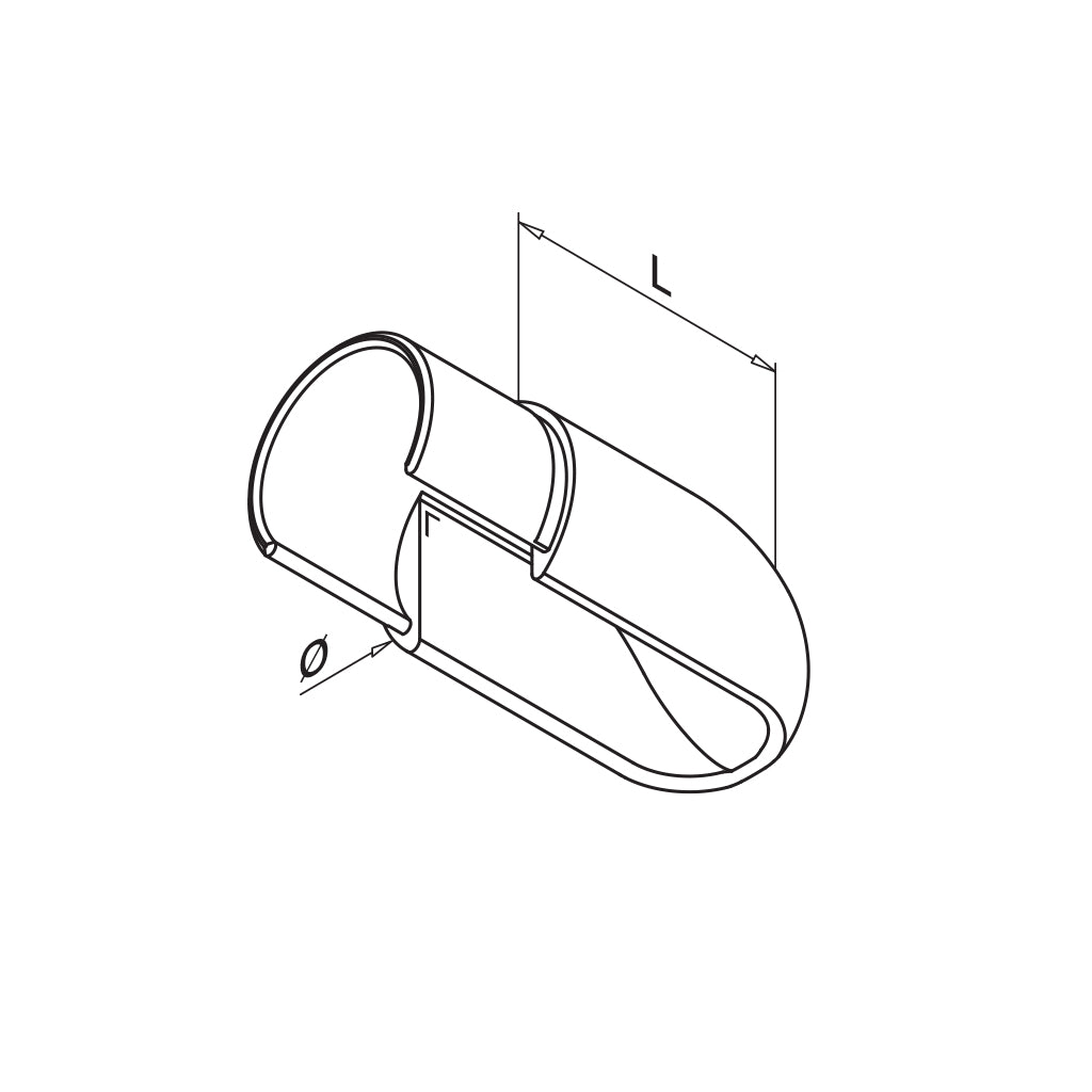 Q-railing Porankio ant stiklo aklė MOD 6738 porankiui ant stiklo: Ø42.4 mm, ner. plien. AISI316 šlifuotas pav.