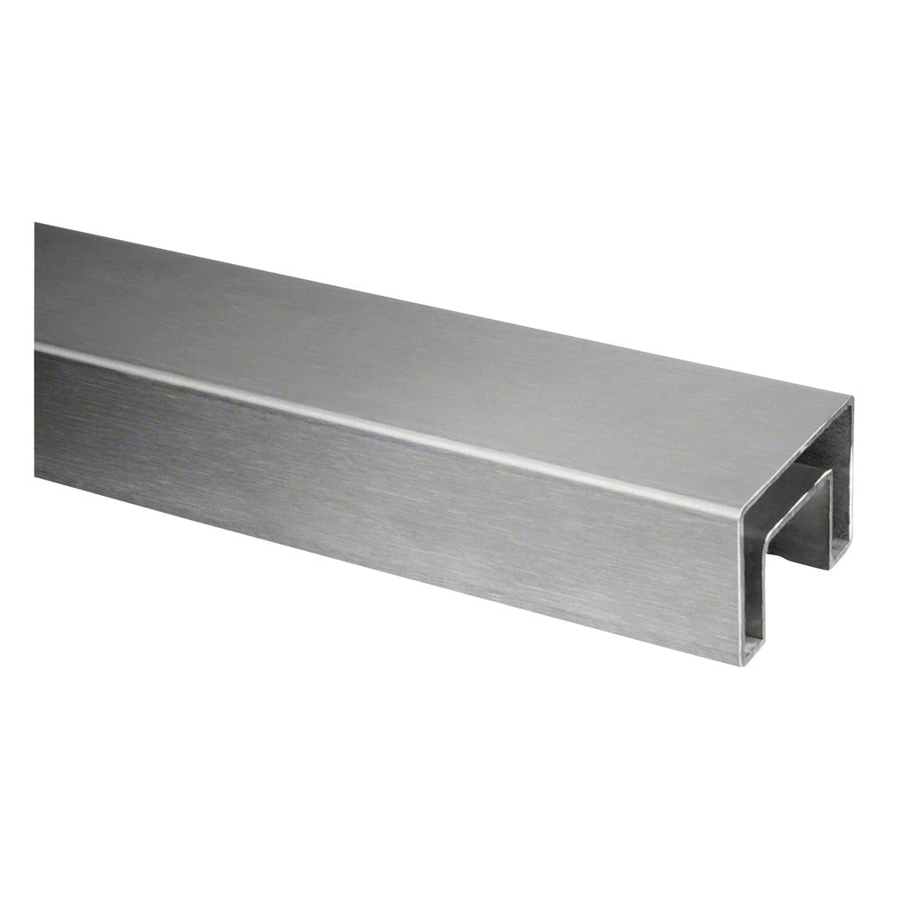 Q-railing EASY GLASS ner. plieno porankis ant stiklo 60x40 MOD 6924 ilgis: 5000 mm, ner. plien. AISI316, šlifuotas pav.