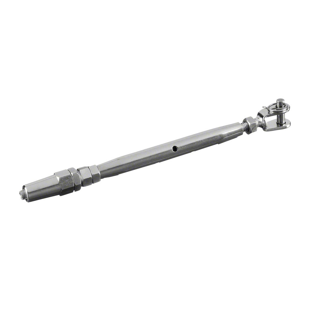 Q-railing troso įtempėjas MOD 7250 Ø3.2 mm trosas, ner. plien. AISI316, šlifuotas pav.