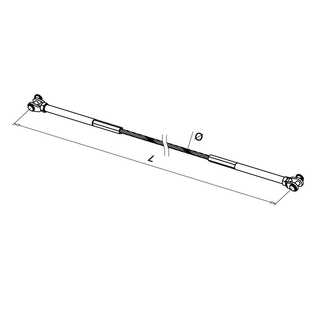 Q-railing Easy Q-web Vertical cable convection MOD 7780