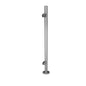Q-railing paruoštas turėklo stovas Ø42,4×2 mm H=989 mm (stiklo laikikliai iš vienos pusės) MOD 9921 ner. plienas AISI 316, šlifuotas paviršius