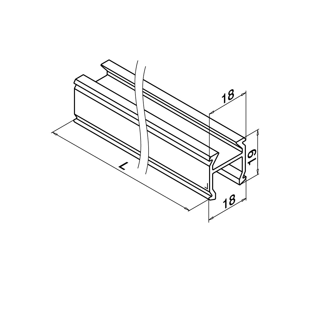 Q-railing Q-LIGHTS LED filtro fiksatorius MOD 5092 155092-025