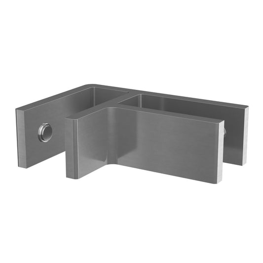 Q-railing stiklo laikiklis kampinis MOD 0292 aliuminis