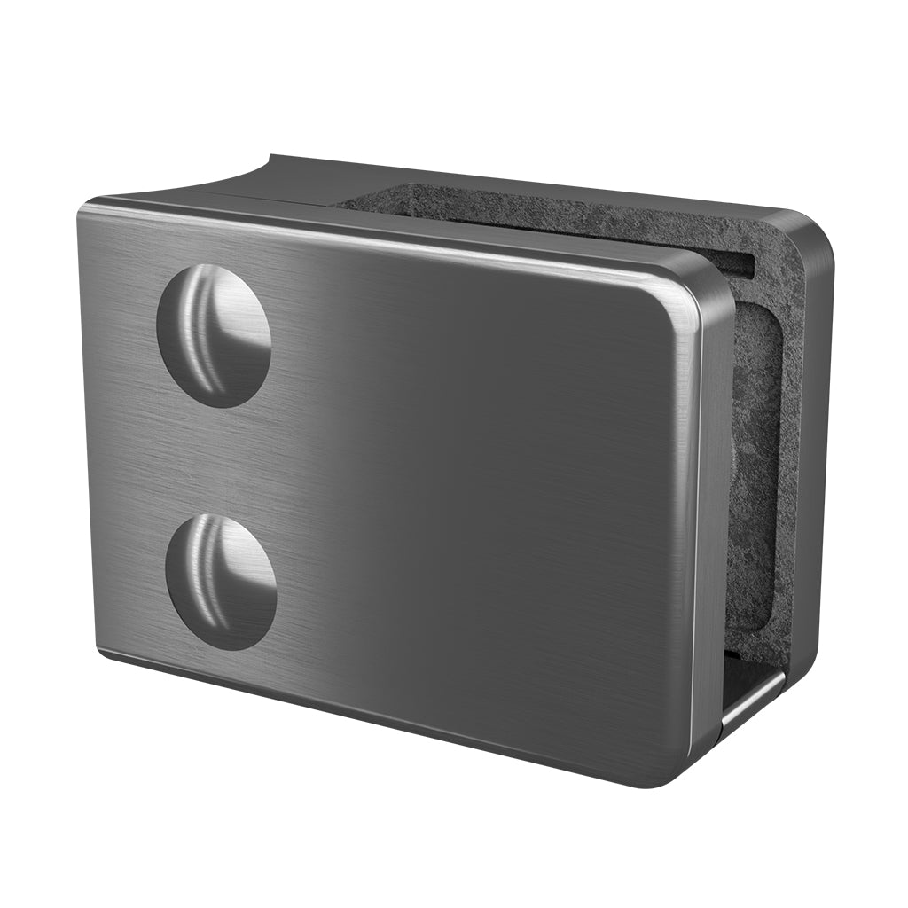 Q-railing Stiklo laikiklis prie apvalaus pav. MOD 4200 vamzdis: Ø42.4 mm, aliuminis pav. be apdirbimo