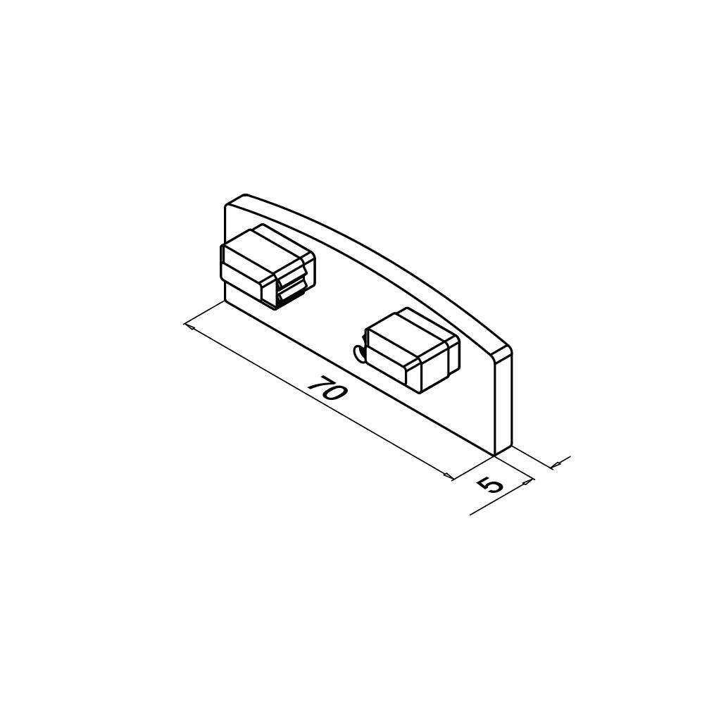 Q-railing EASY ALU Aklė MOD 5742 165742-18
