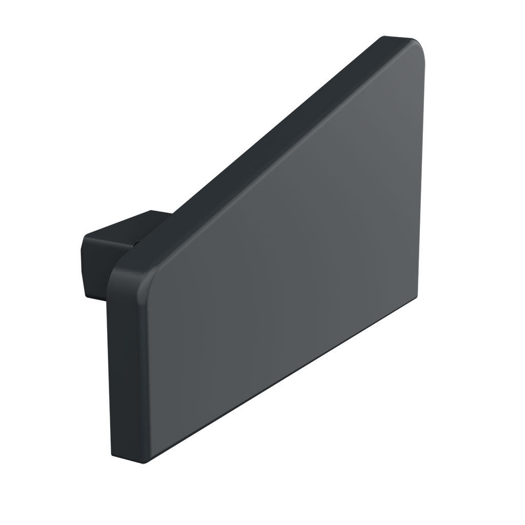 Q-railing porankio aklė EASY ALU 15° MOD 5744 dešinė, aliuminis, antracito pilka RAL 7016