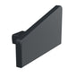 Q-railing porankio aklė EASY ALU 15° MOD 5744 dešinė, aliuminis, antracito pilka RAL 7016