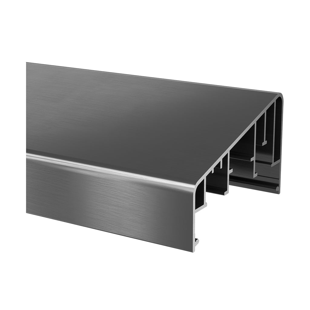 Q-railing porankis 70x39 mm „click-in“ 15° kairys Easy Alu aliuminis, be paviršiaus apdirbimo