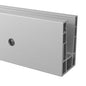 Q-railing EASY GLASS UP Fascia Mount profilis MOD 6620 L=5000 mm, ner. plieno išvaizda (brushed, anodised)
