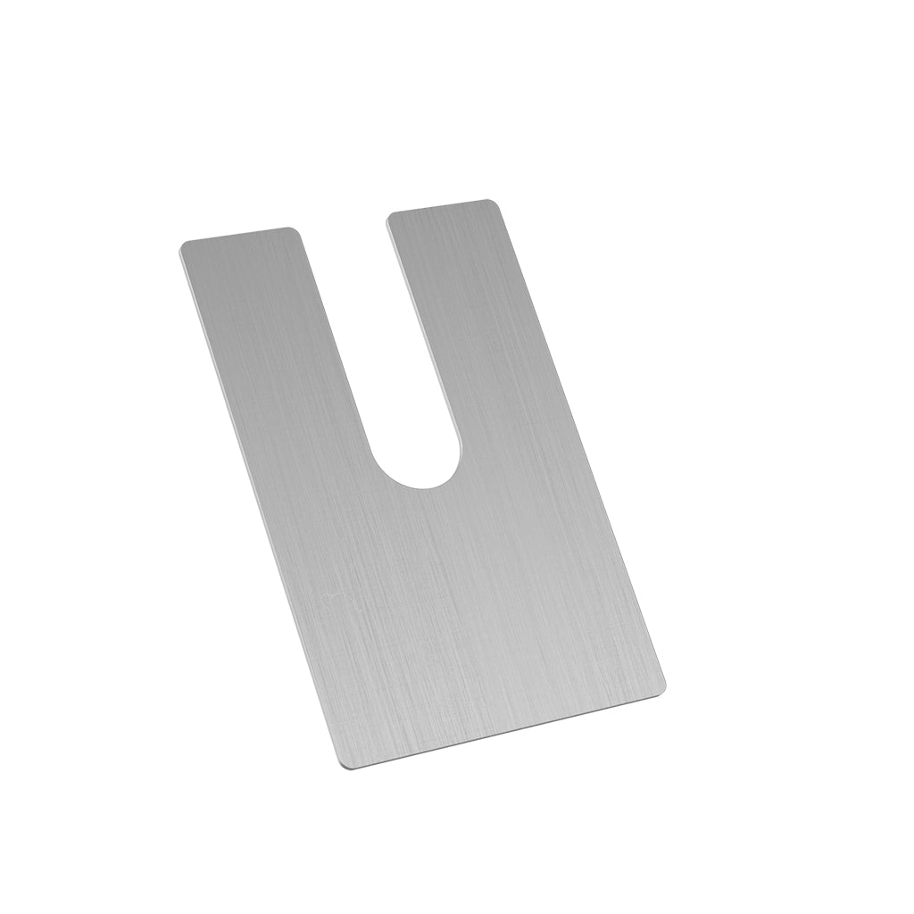 Q-railing EASY GLASS UP Fascia Mount profilio tarpinės MOD 6636 (shoe shims) storis: 1 mm