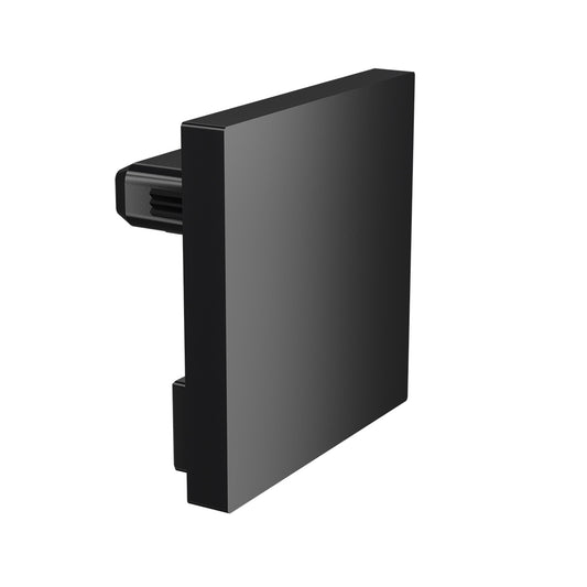 Q-railing Porankio ant stiklo 40x40 aklė MOD 6734 juoda aliuminis, pav. juodas RAL 9005 (textured surface, single layer)