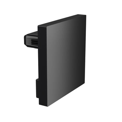 Q-railing Porankio ant stiklo 40x40 aklė MOD 6734 juoda aliuminis, pav. juodas RAL 9005 (textured surface, single layer)