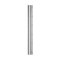 Q-railing Prancūziško balkono profiliai View (be skylių) MOD 6830 ilgis: 5000 mm, su skylėmis, anod. aliuminis, ner. plieno išvaizda (brushed anodised)