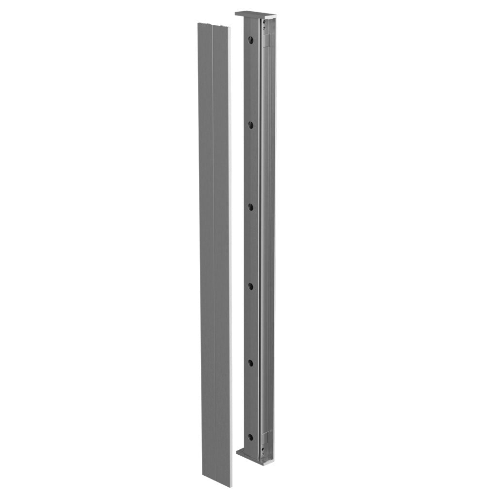 Q-railing Prancūziško balkono profiliai View (viduriniai) MOD 6849 1x 1100 mm, su skylėmis, aliuminis, pav. be apdirbimo (mill finish)