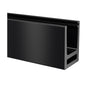 Q-railing EASY GLASS HYBRID Top Mount profilis MOD 6910 ilgis: 5000 mm, aliuminis, pav. juodas (RAL 9005, textured surface, single layer)