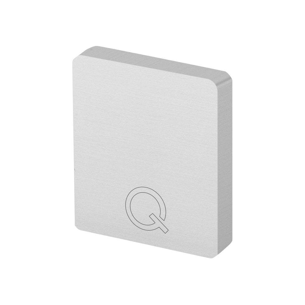 Q-railing Easy Glass HYBRID profilio ant stiklo 33x39 aklė MOD 6913 ner. plieno išvaizda (brushed, anodised)