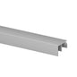 Q-railing EASY GLASS privedimo aliuminio profilis MOD 6970 U plotis: 10 mm, ilgis: 5000 mm, ner. plieno išvaizda (brushed, anodised)