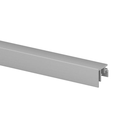 Q-railing EASY GLASS SMART / SMART+ aliuminio privedimo profilis MOD 6972 U-plotis: 3 mm, ilgis: 5000 mm, ner. plieno išvaizda (brushed, anodised)