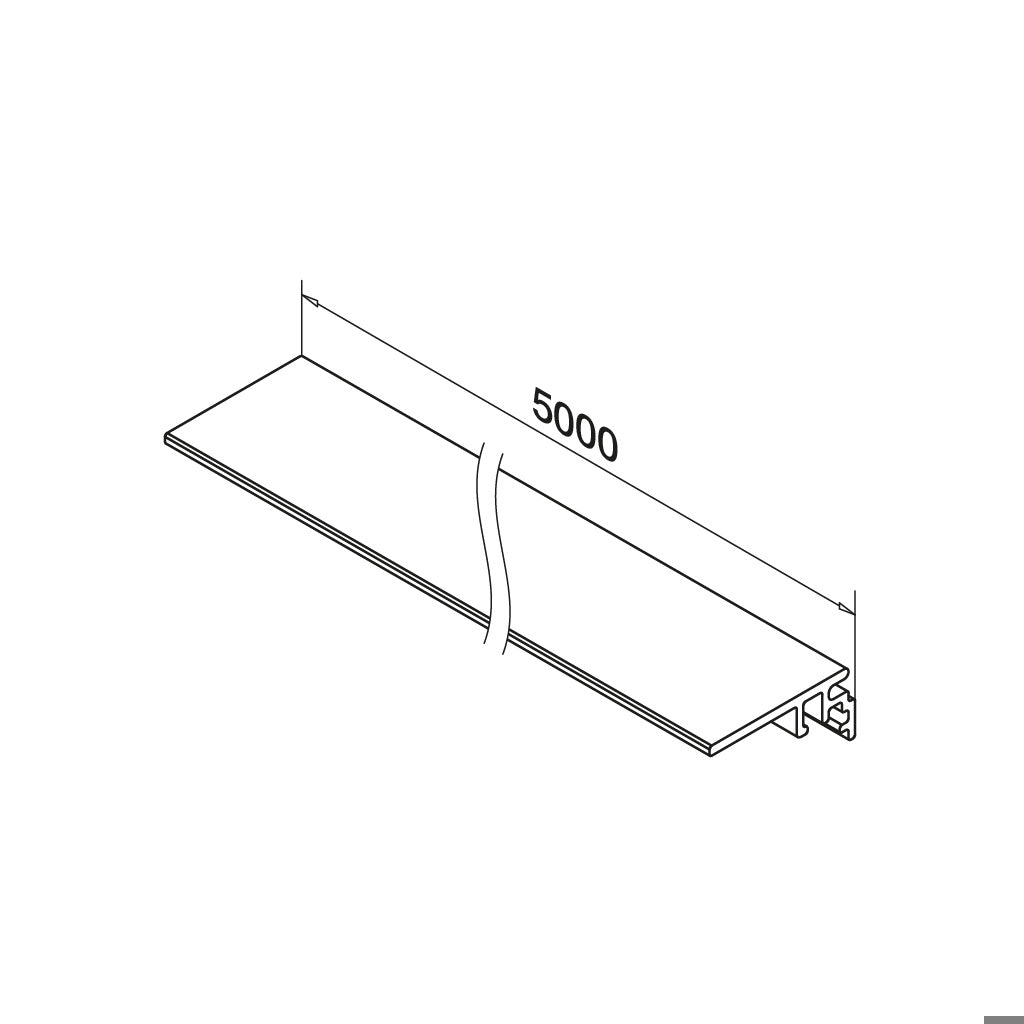Q-railing EASY GLASS floor connection profile MOD 6973