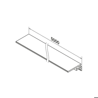 Q-railing EASY GLASS floor connection profile MOD 6973