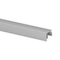 Q-railing EASY GLASS PRIME aliuminis privedimo profilis MOD 6974 U-plotis: 3 mm, ilgis: 5000 mm, ner. plieno išvaizda (brushed, anodised)