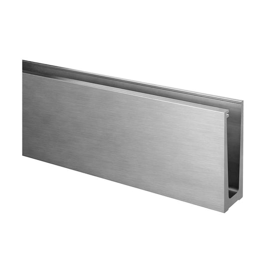 Q-railing Slim berėmio stilo aliuminio profilis stiklui