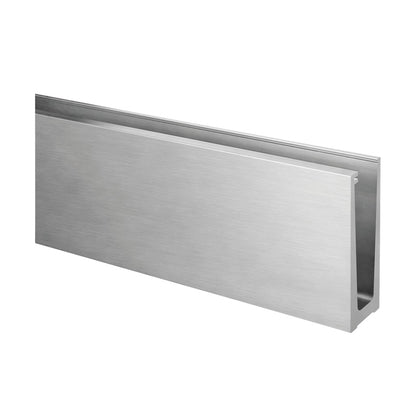 Q-railing EASY GLASS SLIM Top Mount profilis MOD 8010 ilgis: 5000 mm, su skylėmis, aliuminis, be paviršiaus apdirbimo