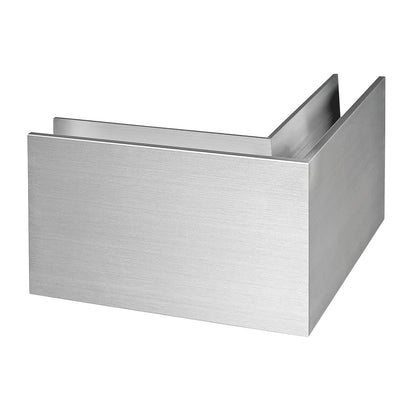 Q-railing EASY GLASS SLIM Top Mount profilio kampas MOD 8011 išorinis kampas, ner. plieno išvaizda (brushed, anodised)