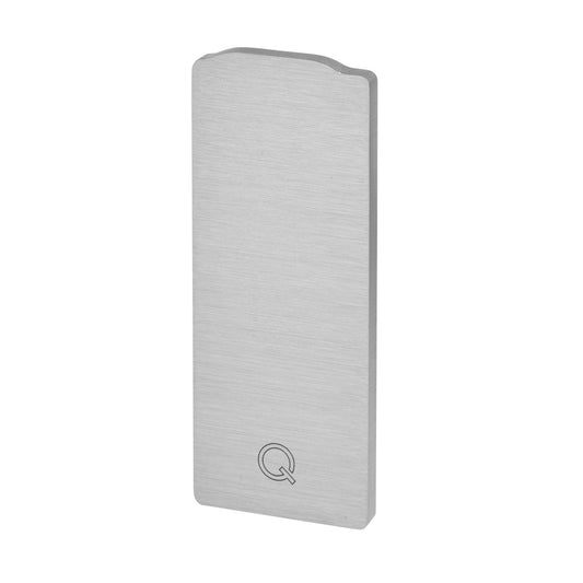 Q-railing EASY GLASS SLIM Top Mount profilio aklė MOD 8012 abiems pusėsms, aliuminis, be paviršiaus apdirbimo