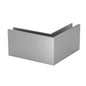 Q-railing EASY GLASS SLIM F Top Mount profilio kampas MOD 8021 išorinis kampas, ner. plieno išvaizda (brushed, anodised)