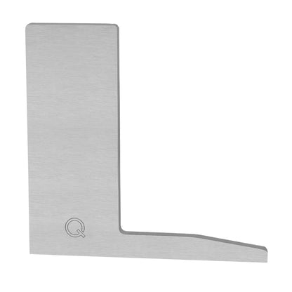 Q-railing EASY GLASS SLIM F Top Mount profilio aklė MOD 8022 dešinė pusė, ner. plieno išvaizda (brushed, anodised)