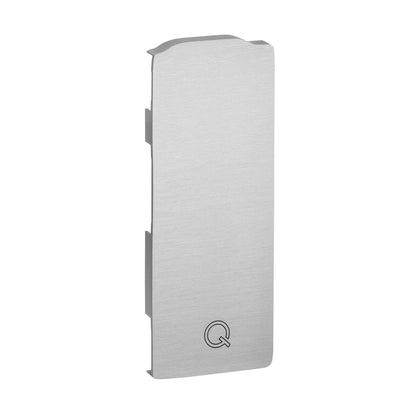 Q-railing EASY GLASS SLIM Fascia Mount profilio aklė MOD 8034 profiliui be dangtelio, kairė pusė, ner. plieno išvaizda (brushed, anodised)