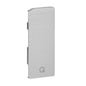 Q-railing EASY GLASS SLIM Fascia Mount profilio aklė MOD 8034 profiliui su dangteliu, kairė pusė, ner. plieno išvaizda (brushed, anodised)
